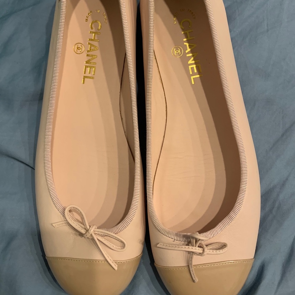 Chanel Ballerina Ballet Pink and Beige EU 41 US 10